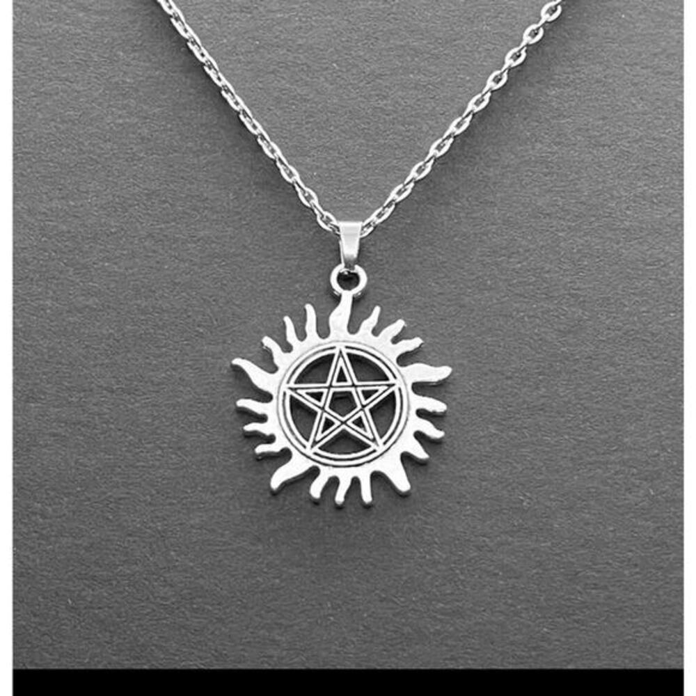 Supernatural tattoo necklace: anti demon possession sigil, cosplay prop replica